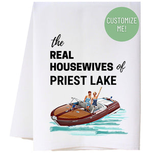 Real Housewives Speed Boat Flour Sack Towel
