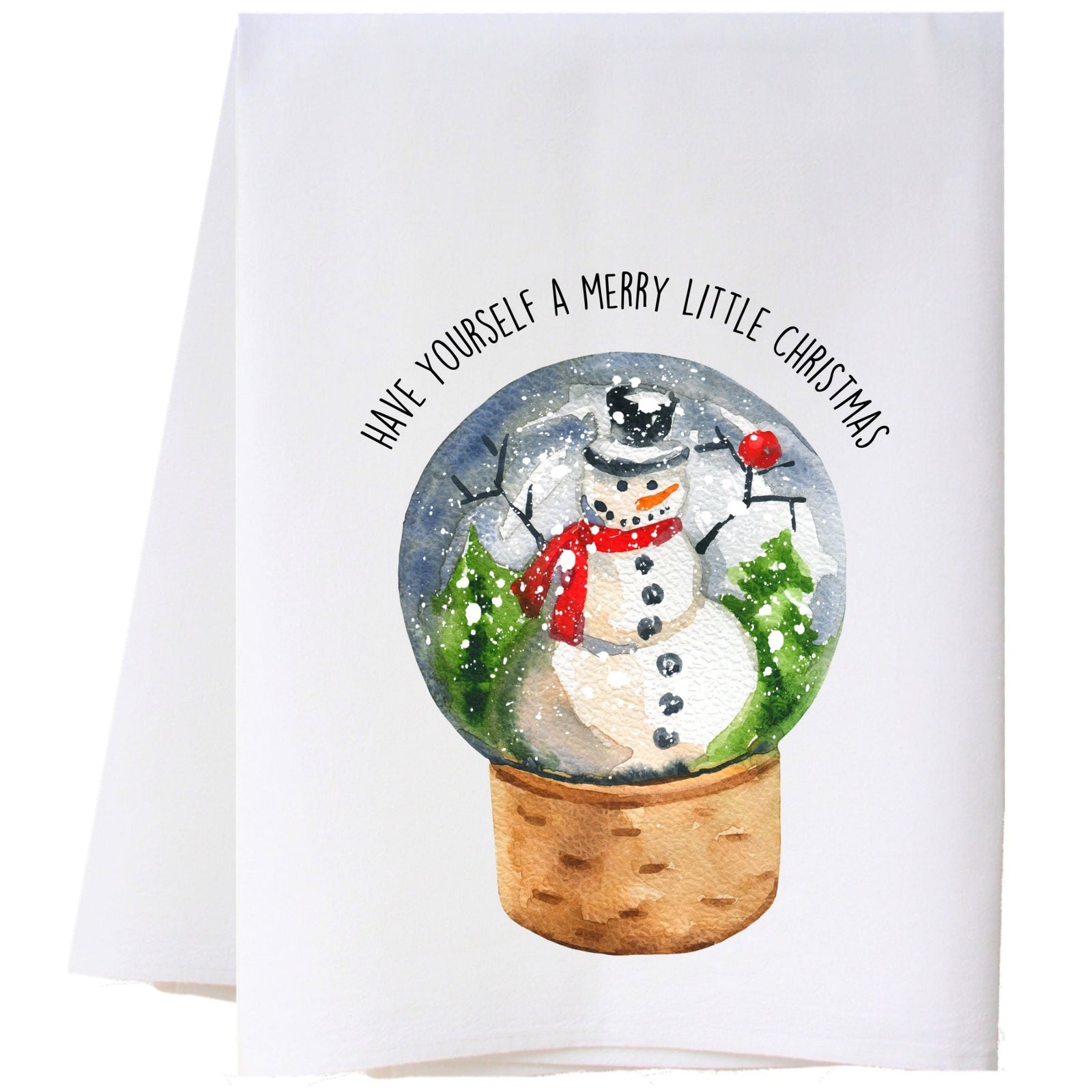 Snow Globe Kitchen Towel