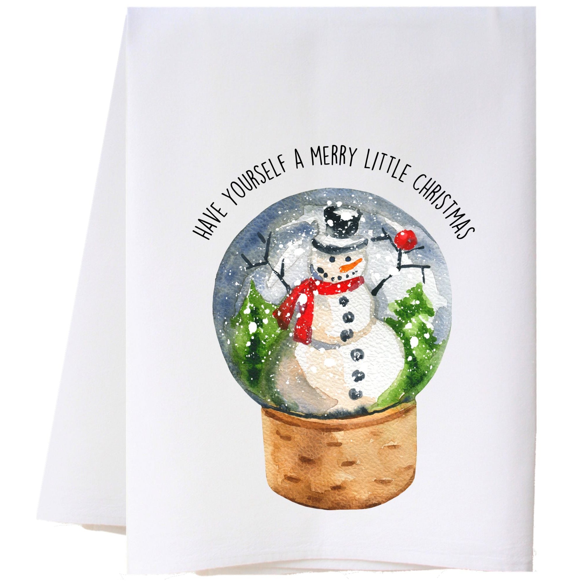 Snow Globe Flour Sack Towel