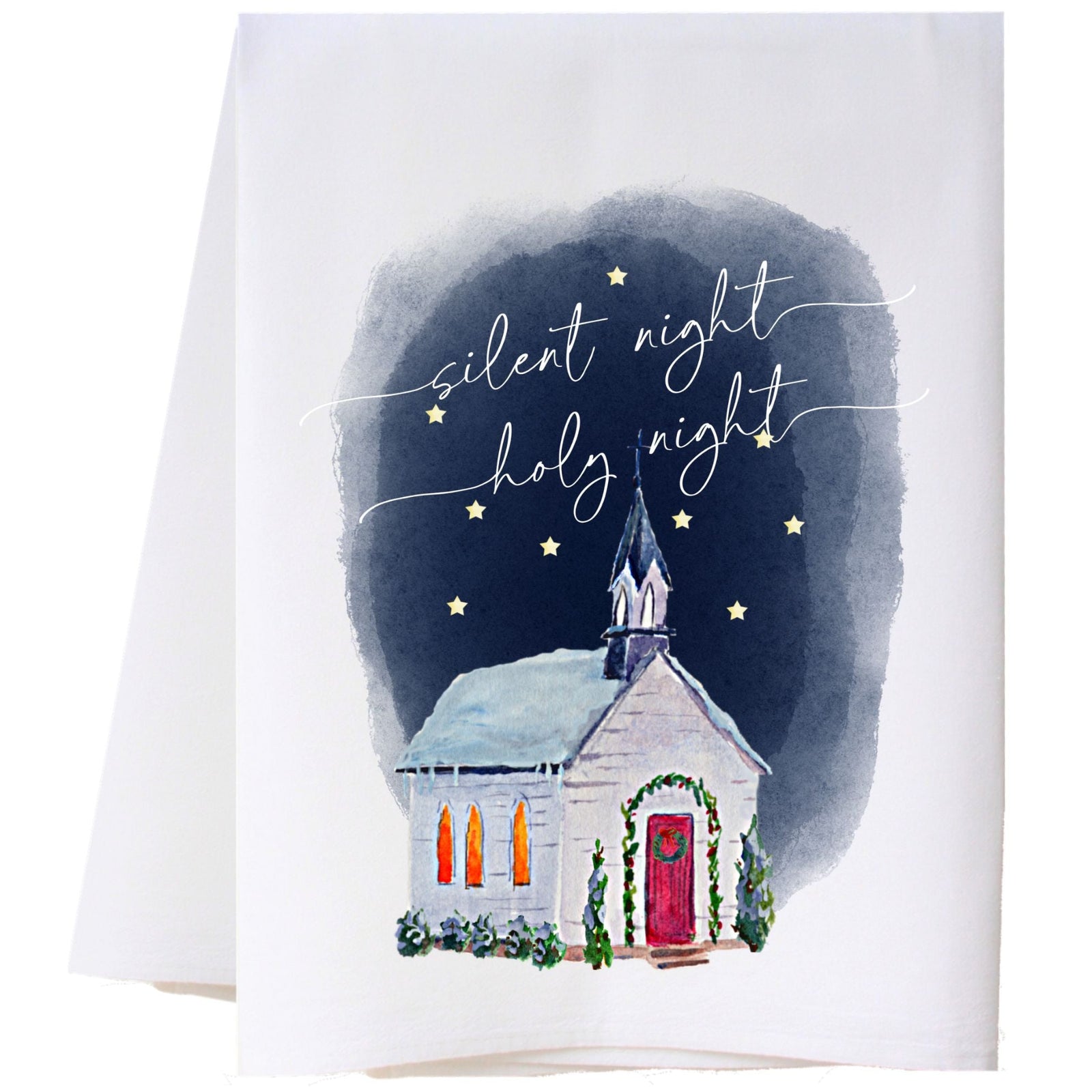 Silent Night Church Kitchen Towel