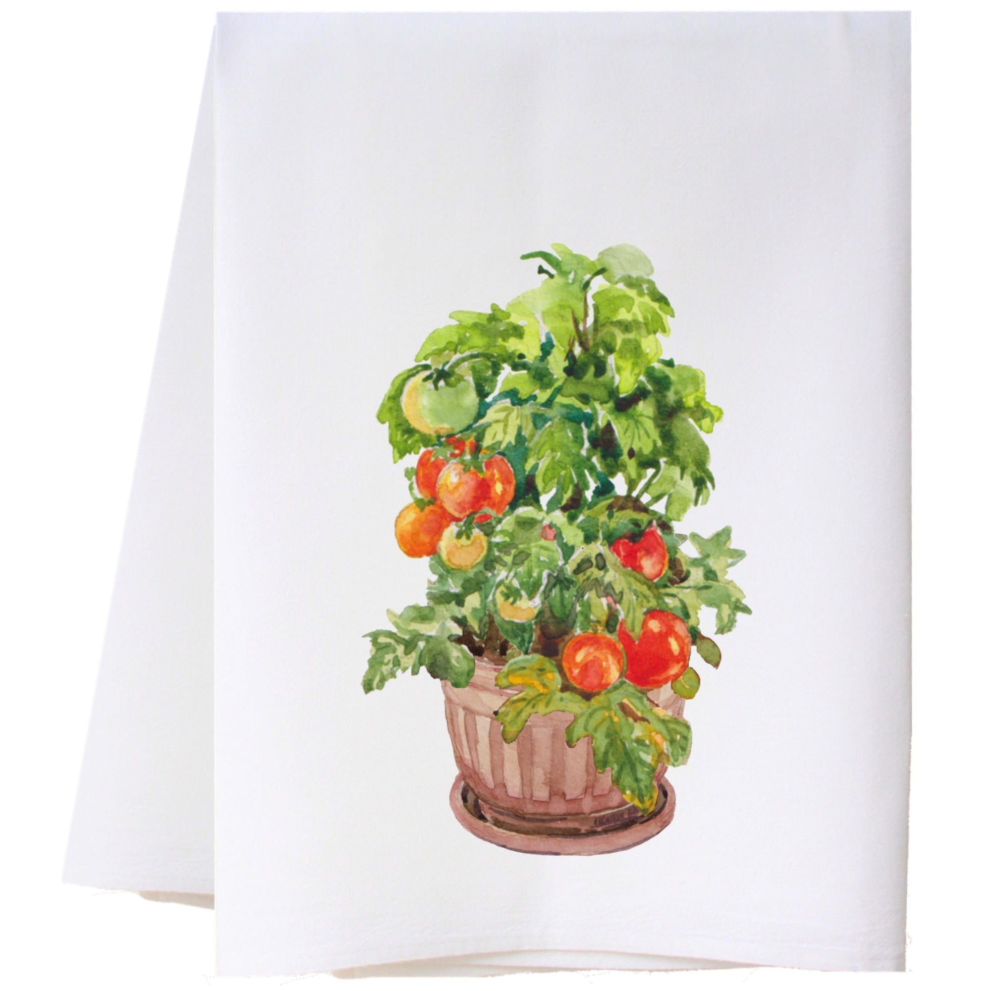 Tomato Planter Flour Sack Towel