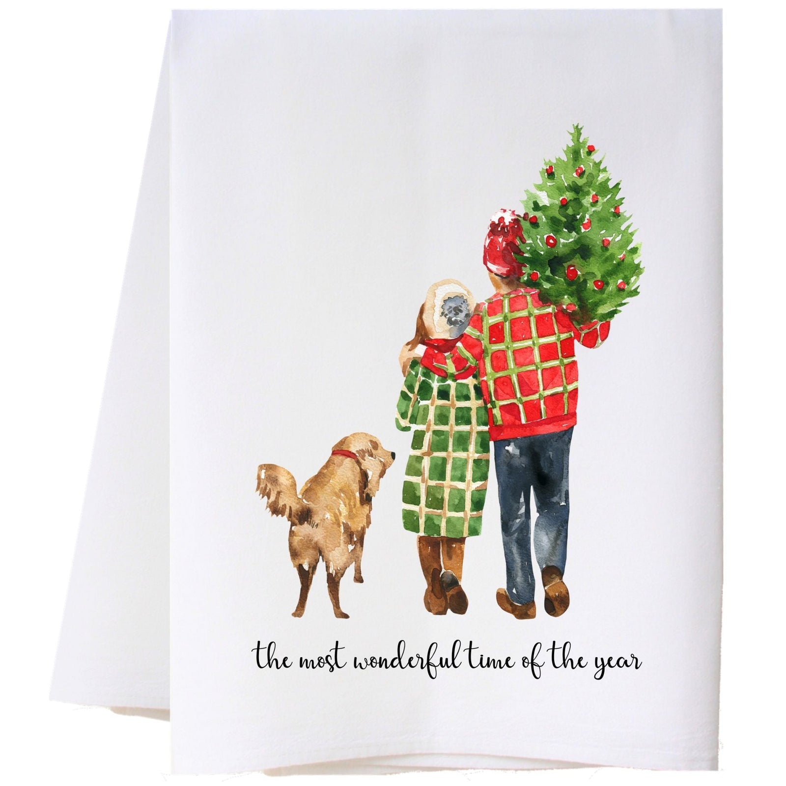 Tree Shopping Kitchen Towel