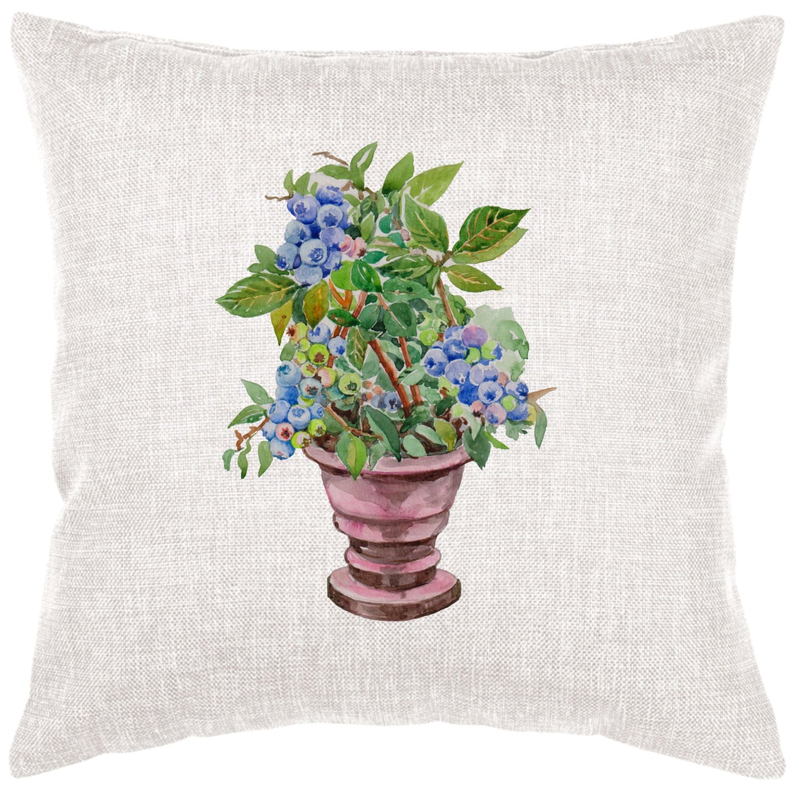 Blueberry Planter Pillow Cover