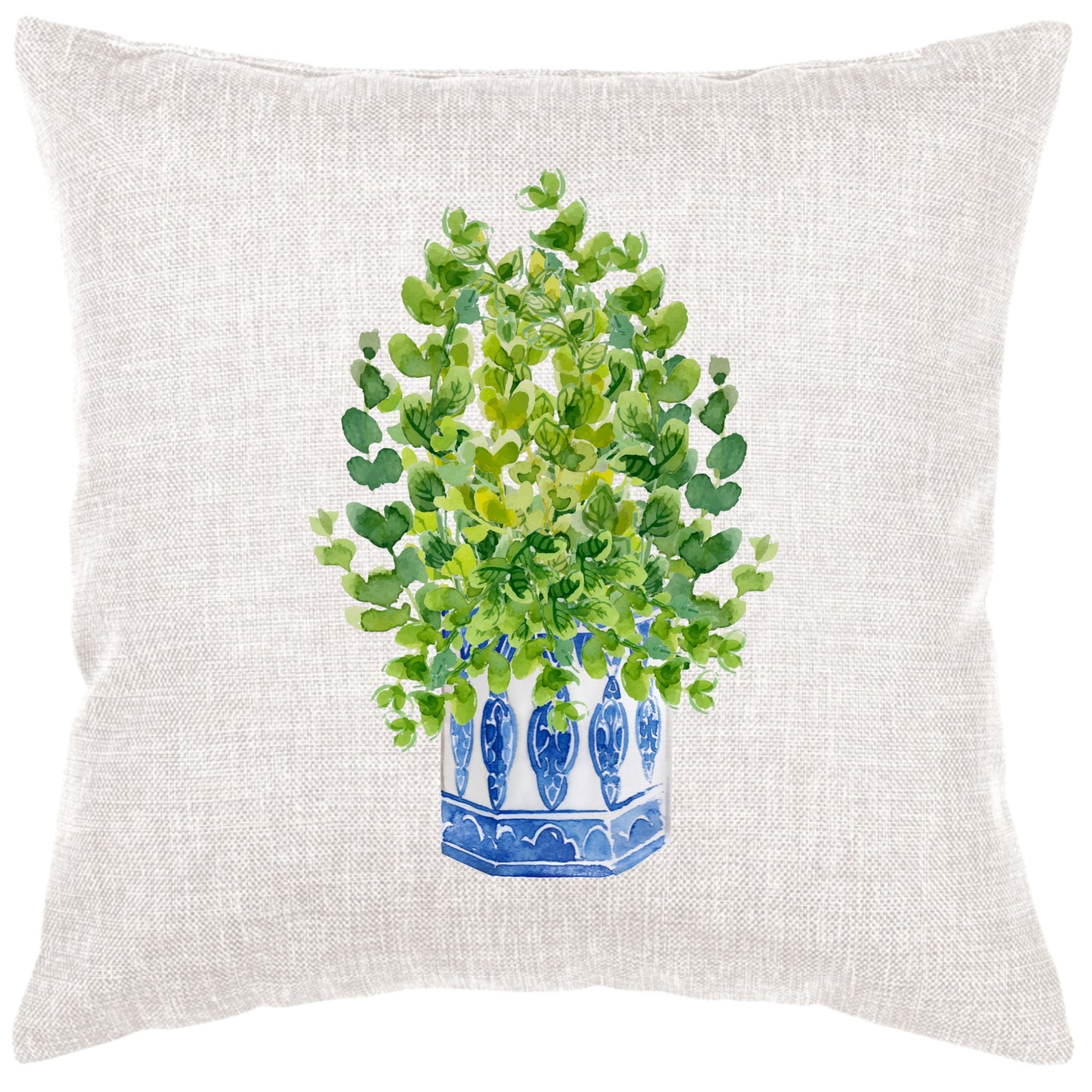 Blue And White Vase 2 Down Pillow
