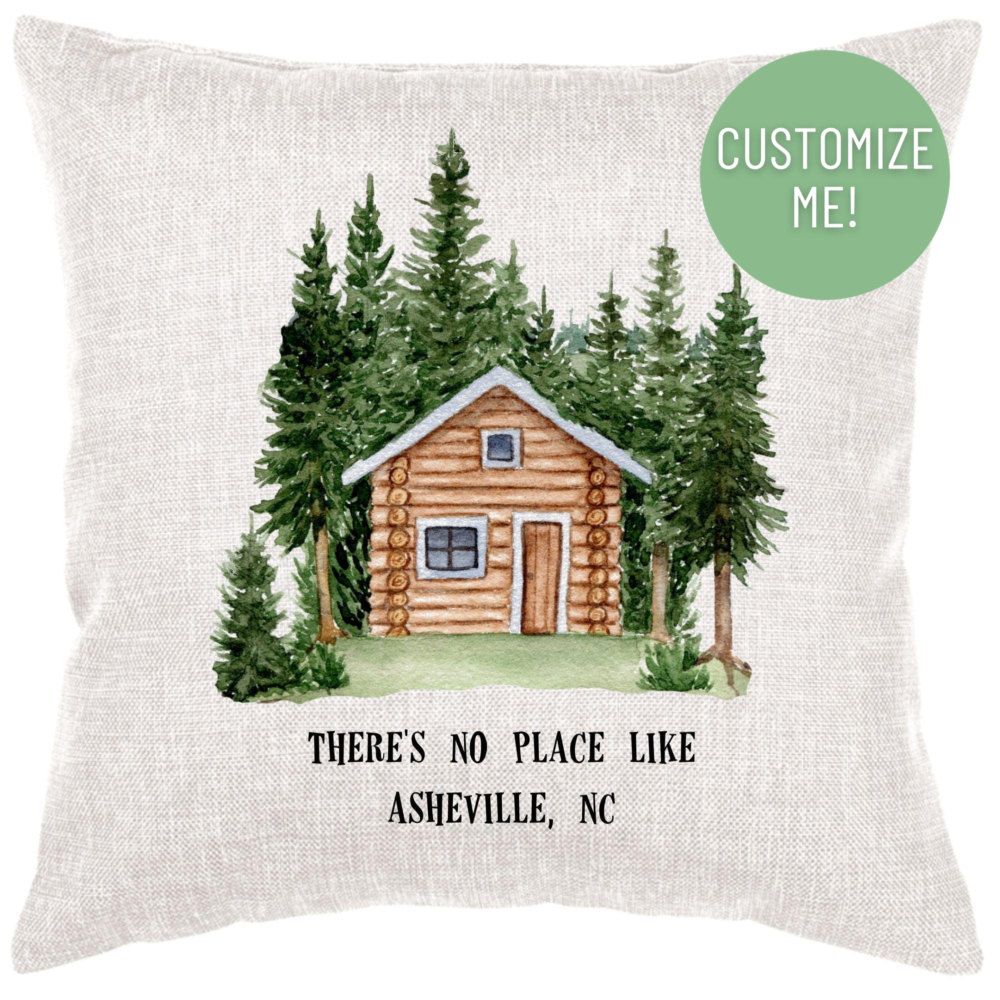 Cabin In The Woods Down Pillow