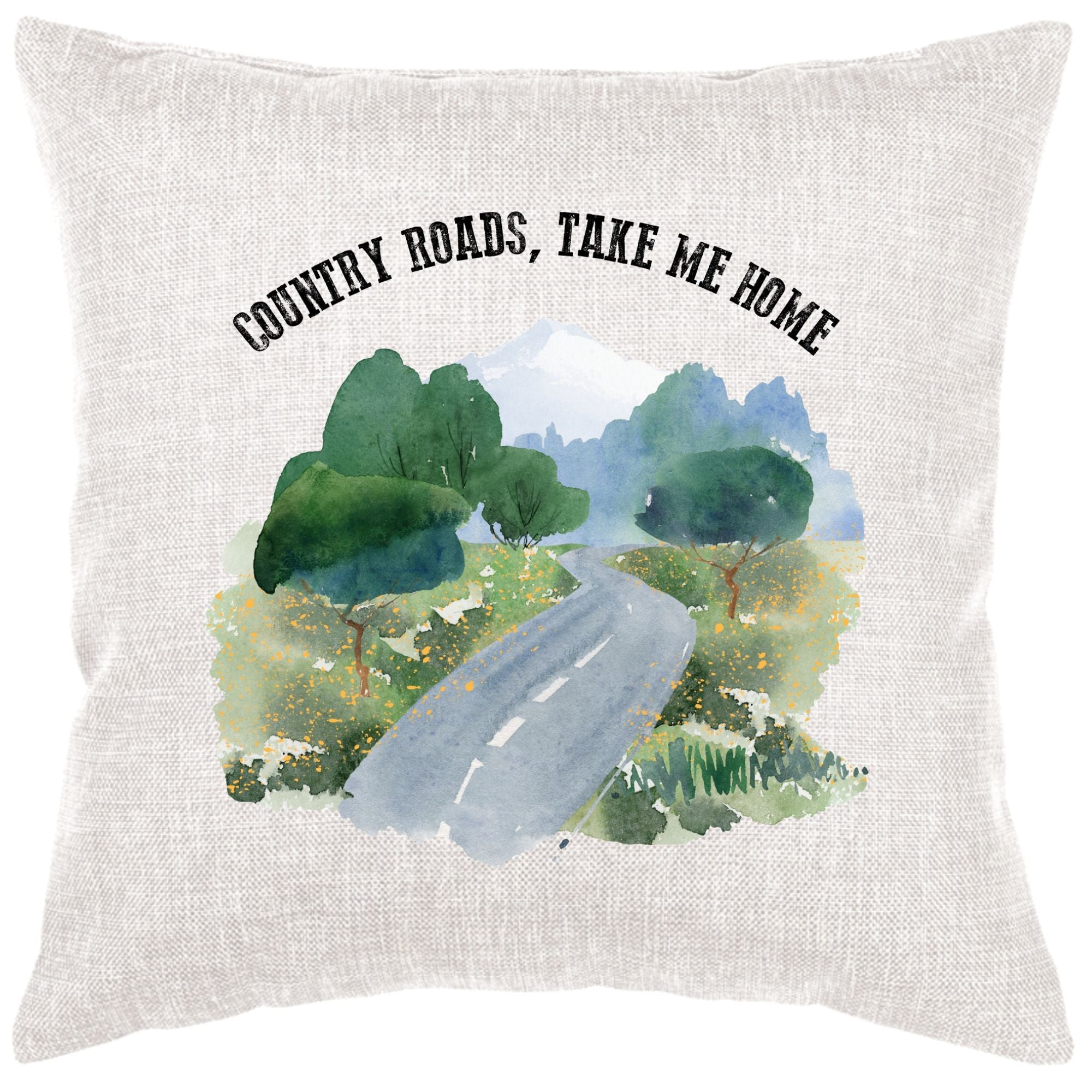Country Roads Down Pillow