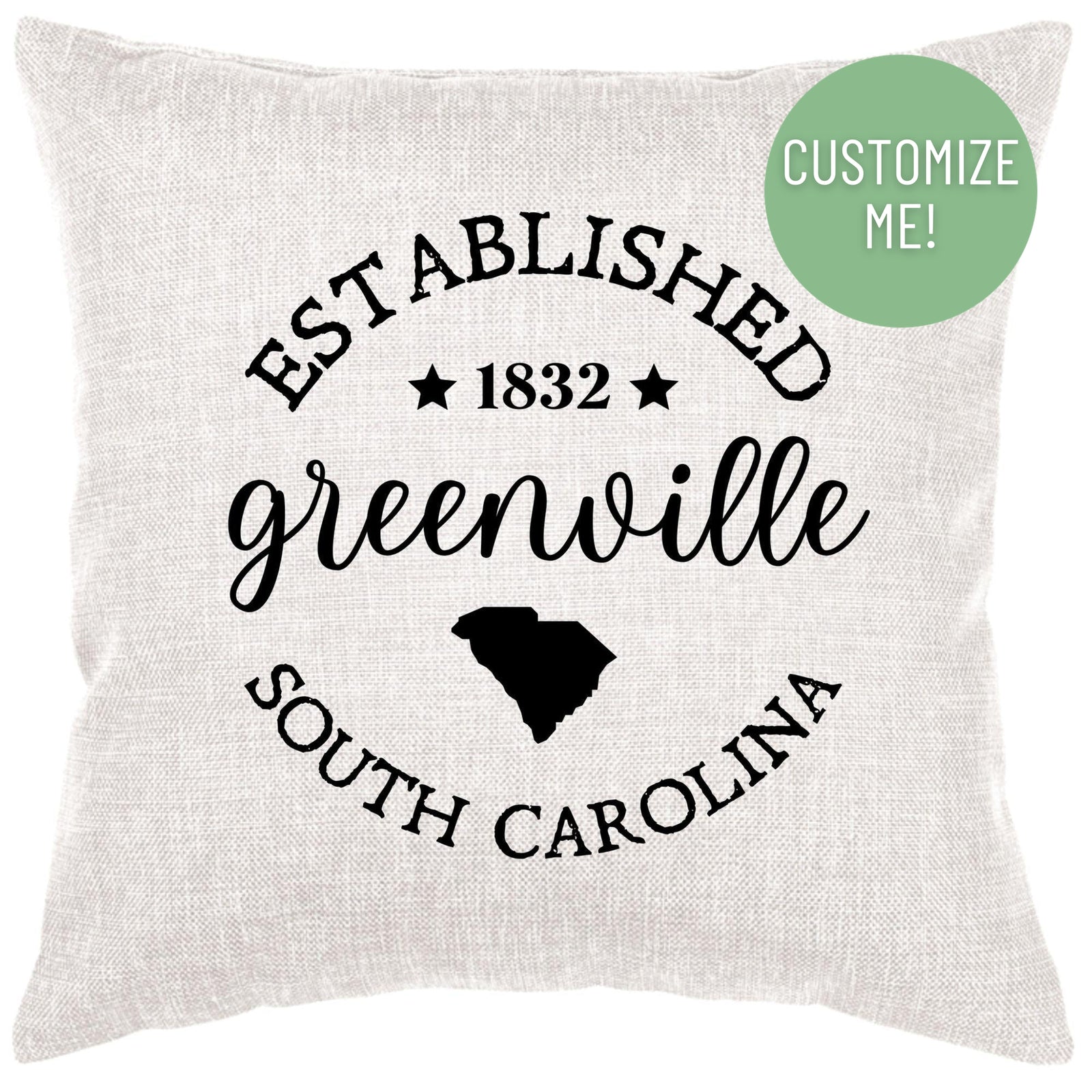 Hometown Established Pillow Cover