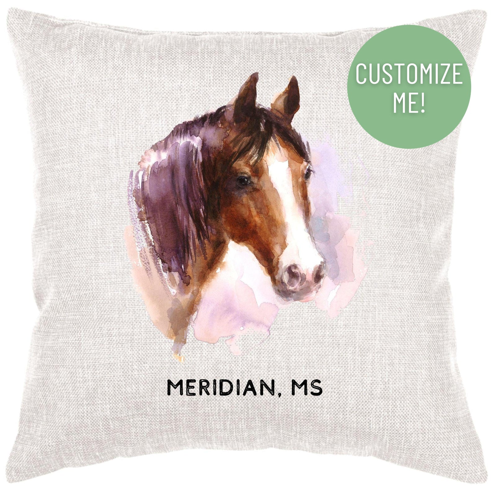 Hometown Horse Pillow Cover