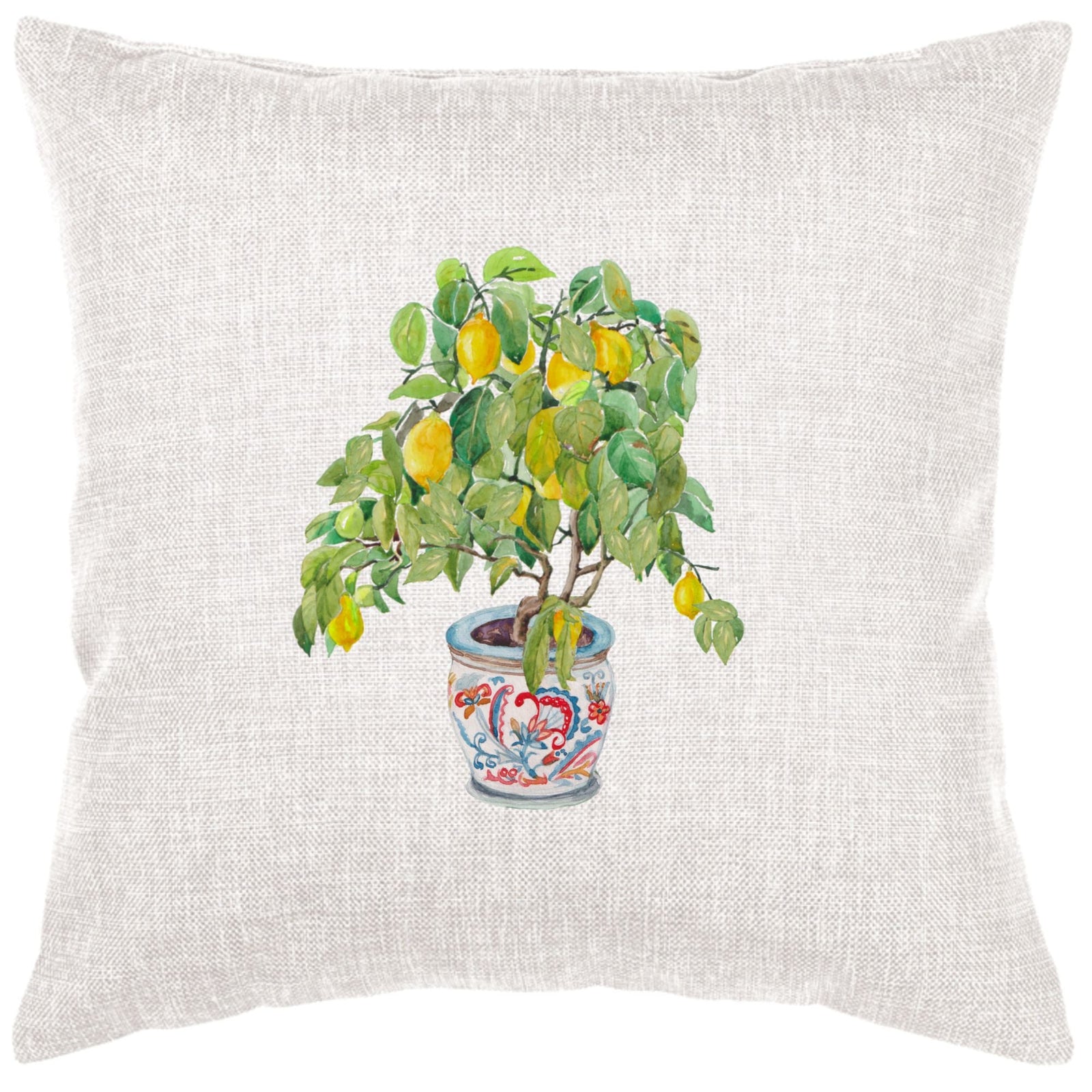 Lemon Planter Pillow Cover