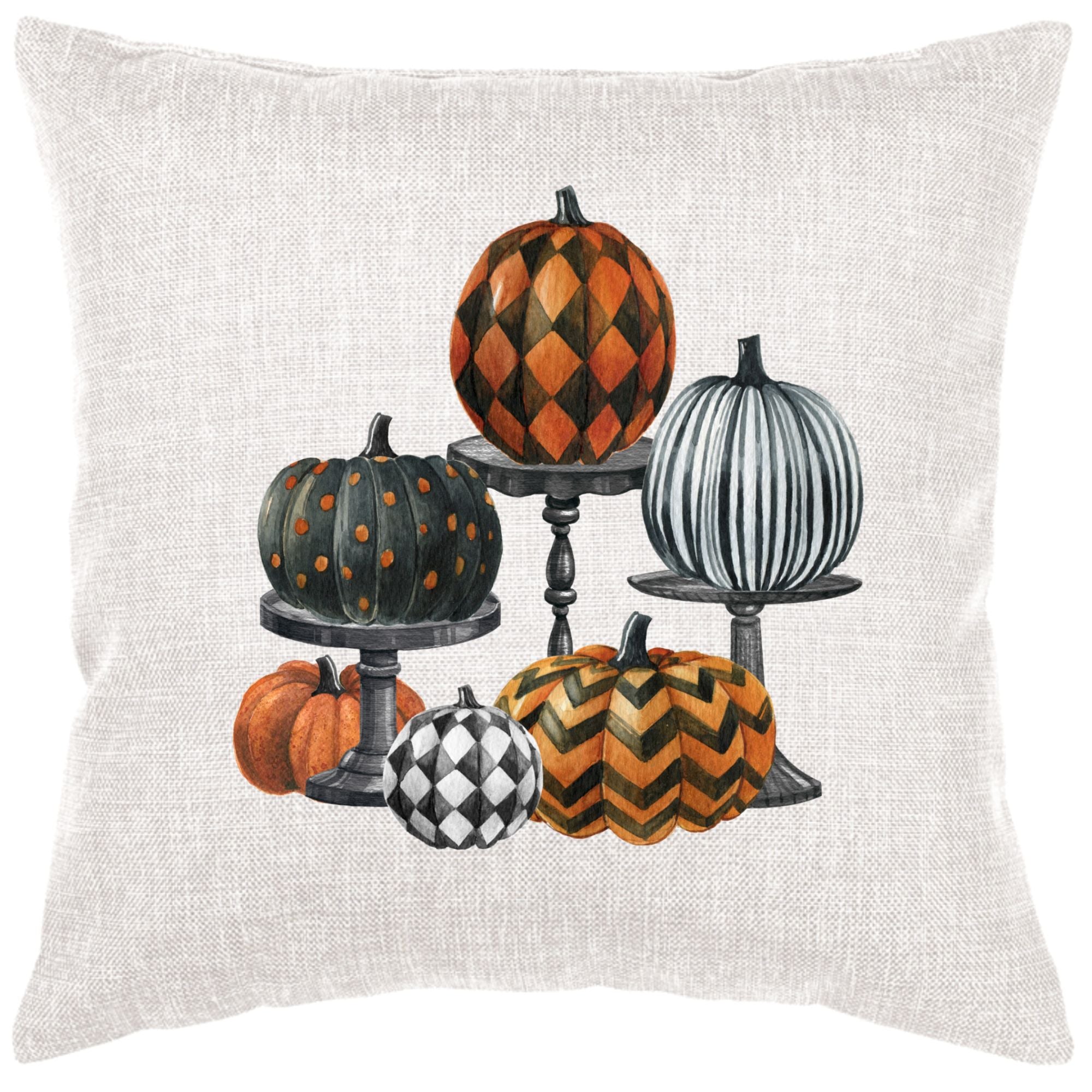 Pumpkins On Pedestals Down Pillow