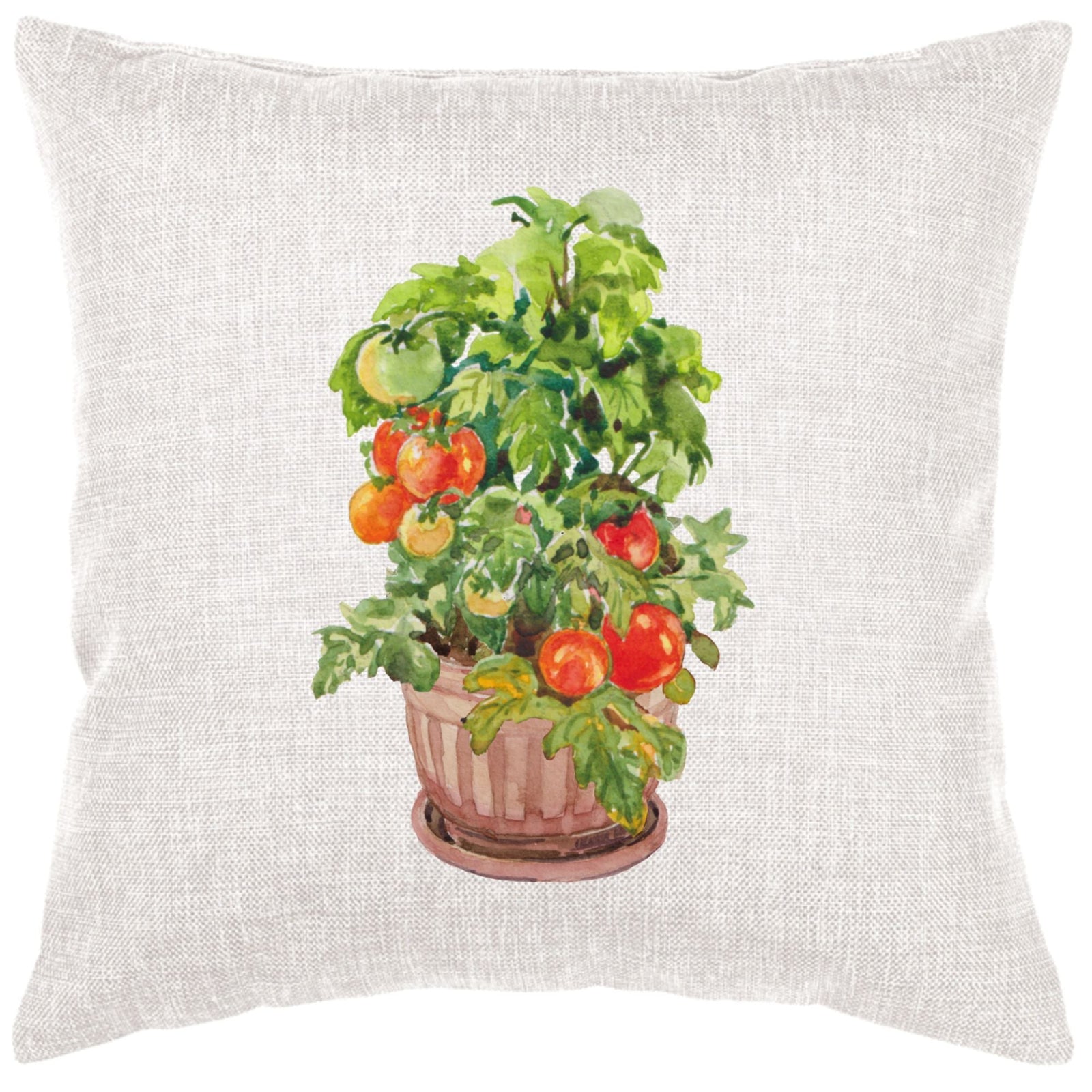 Tomato Planter Pillow Cover