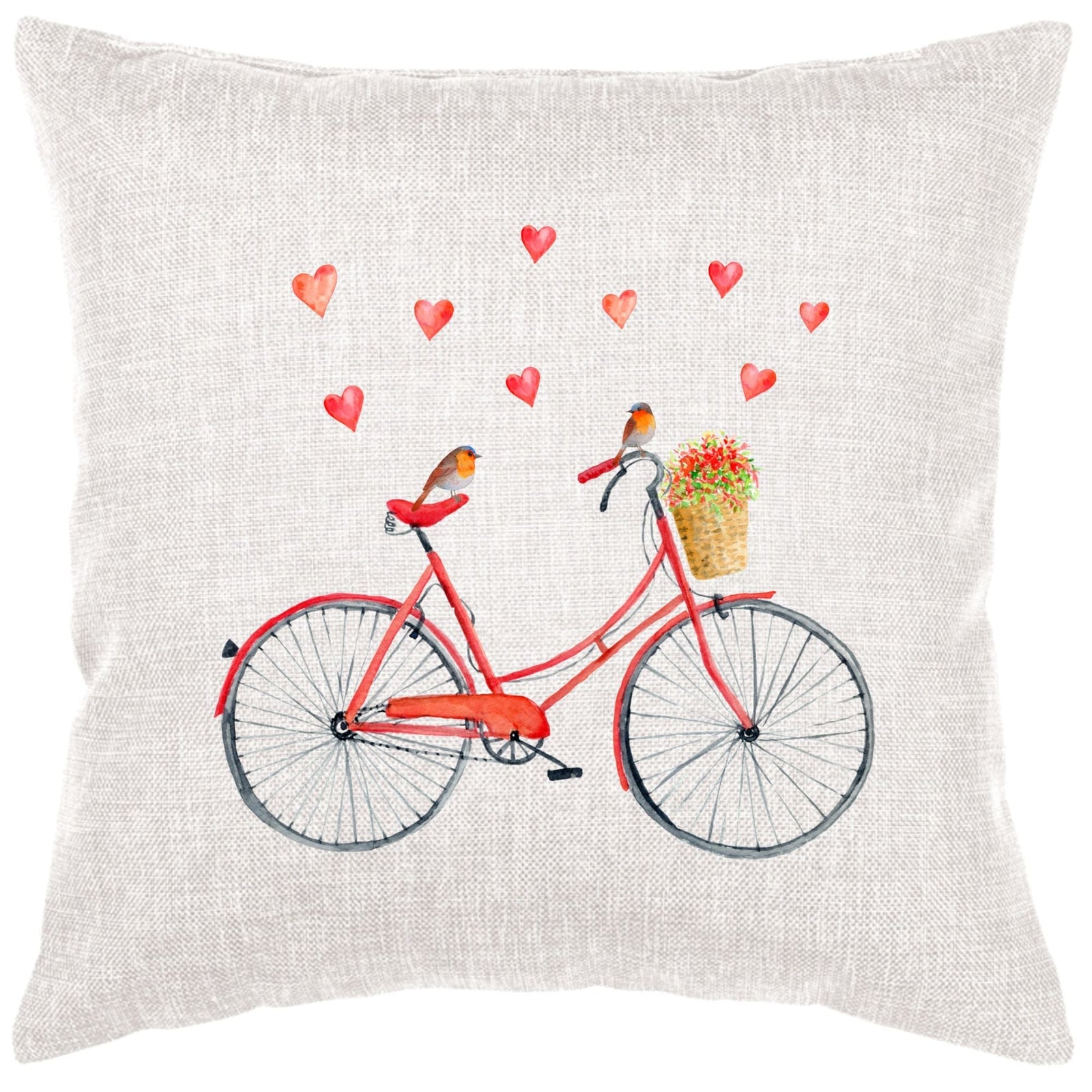 Valentine Bike Pillow Cover