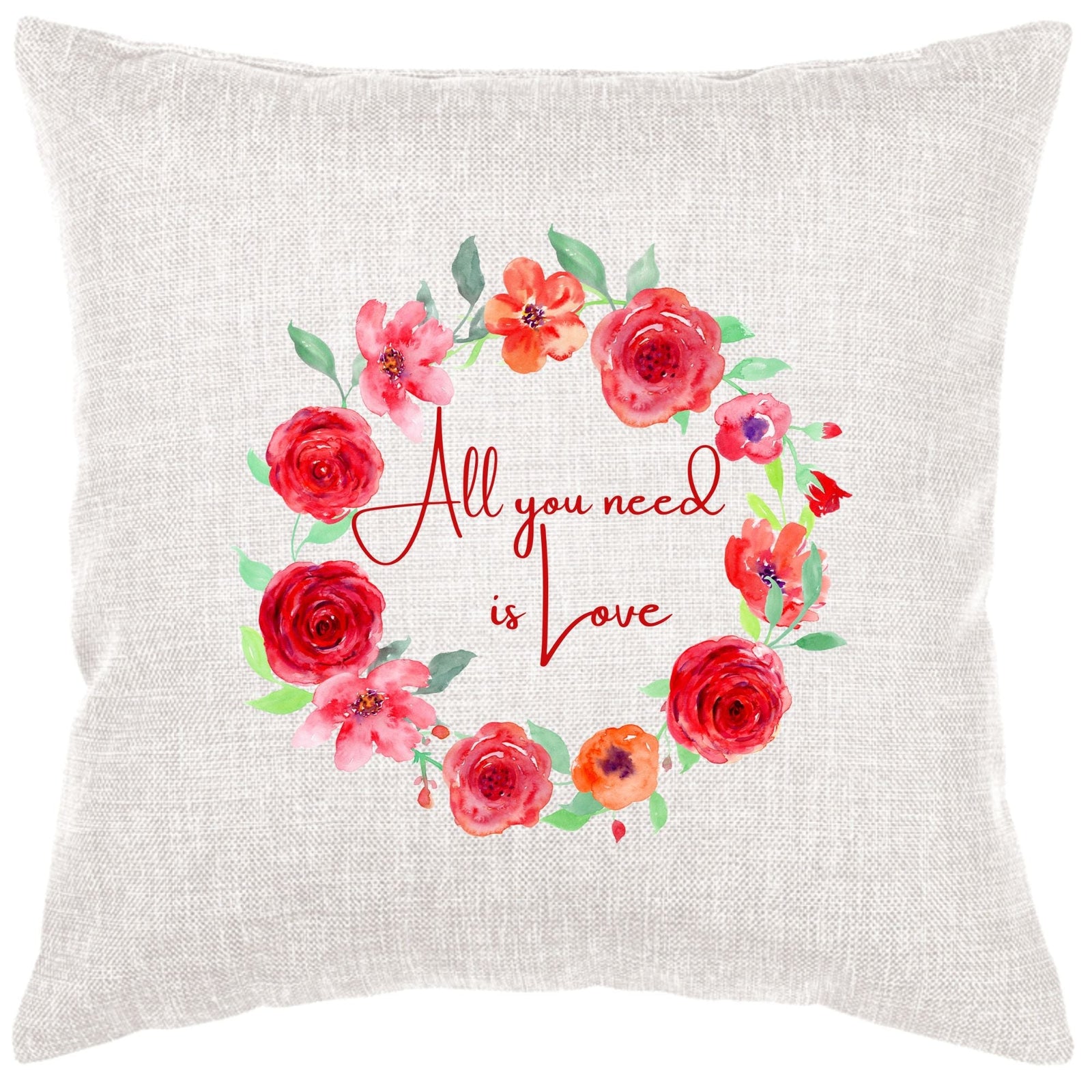 Valentine Wreath Pillow Cover