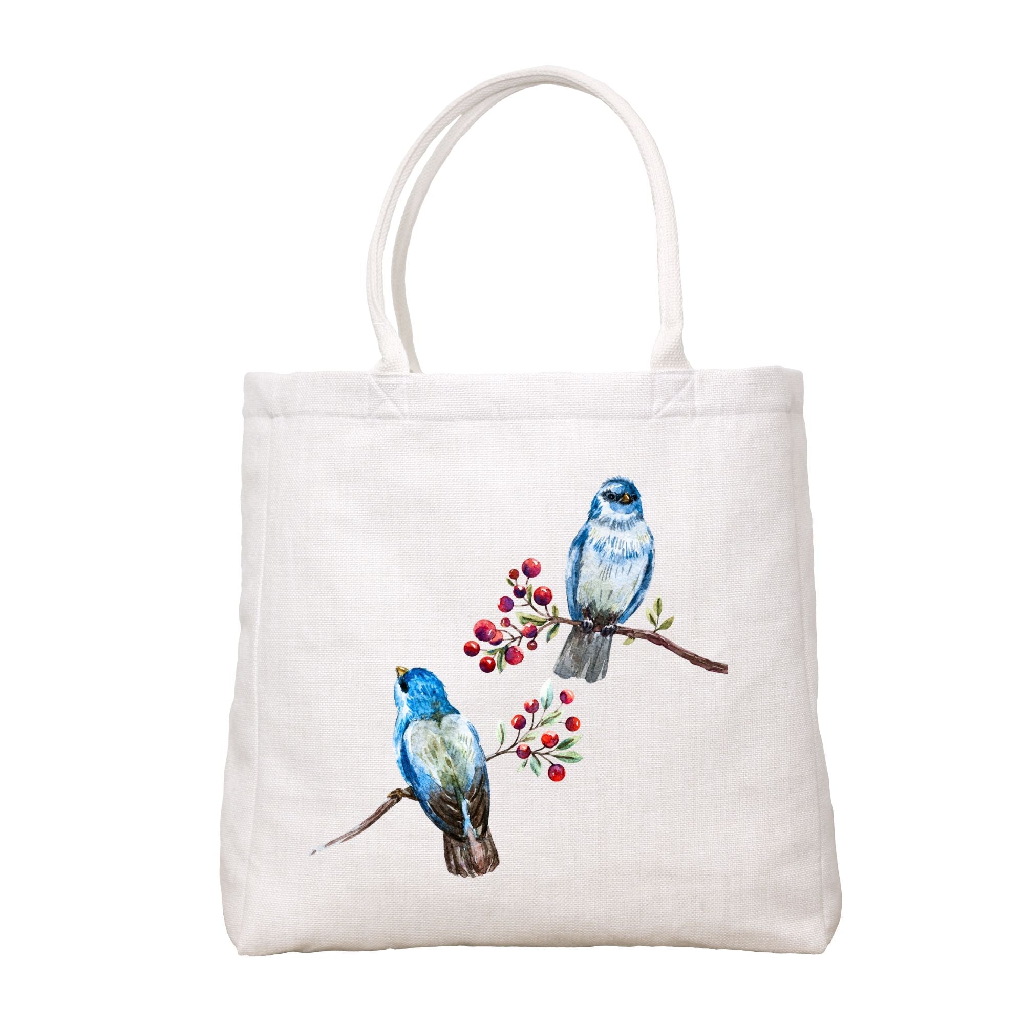 Bluebirds And Berries Tote Bag