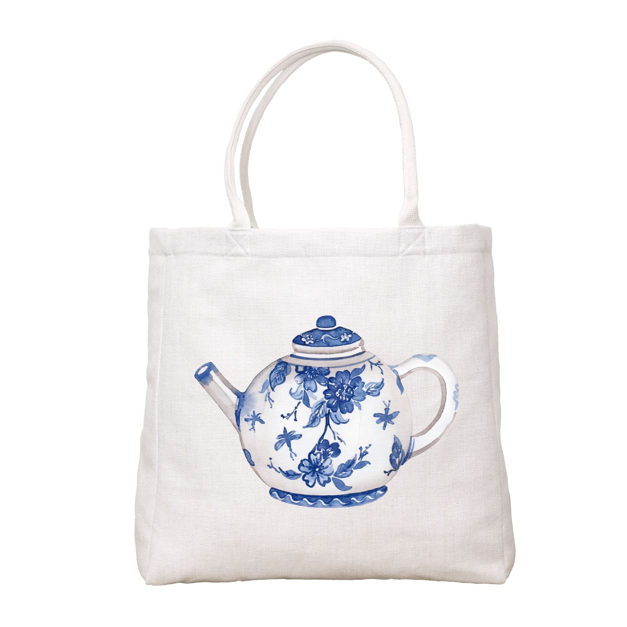 Blue And White Teapot Tote Bag