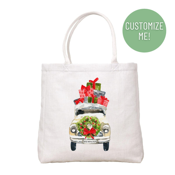 Christmas Car Tote Bag