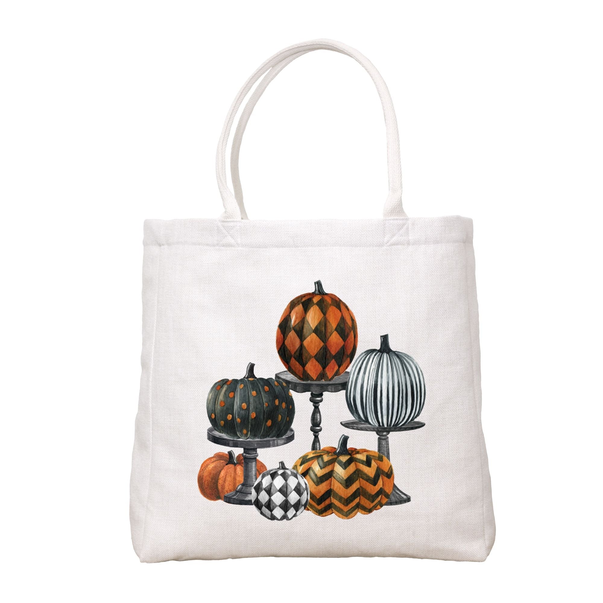 Pumpkins On Pedestals Tote Bag