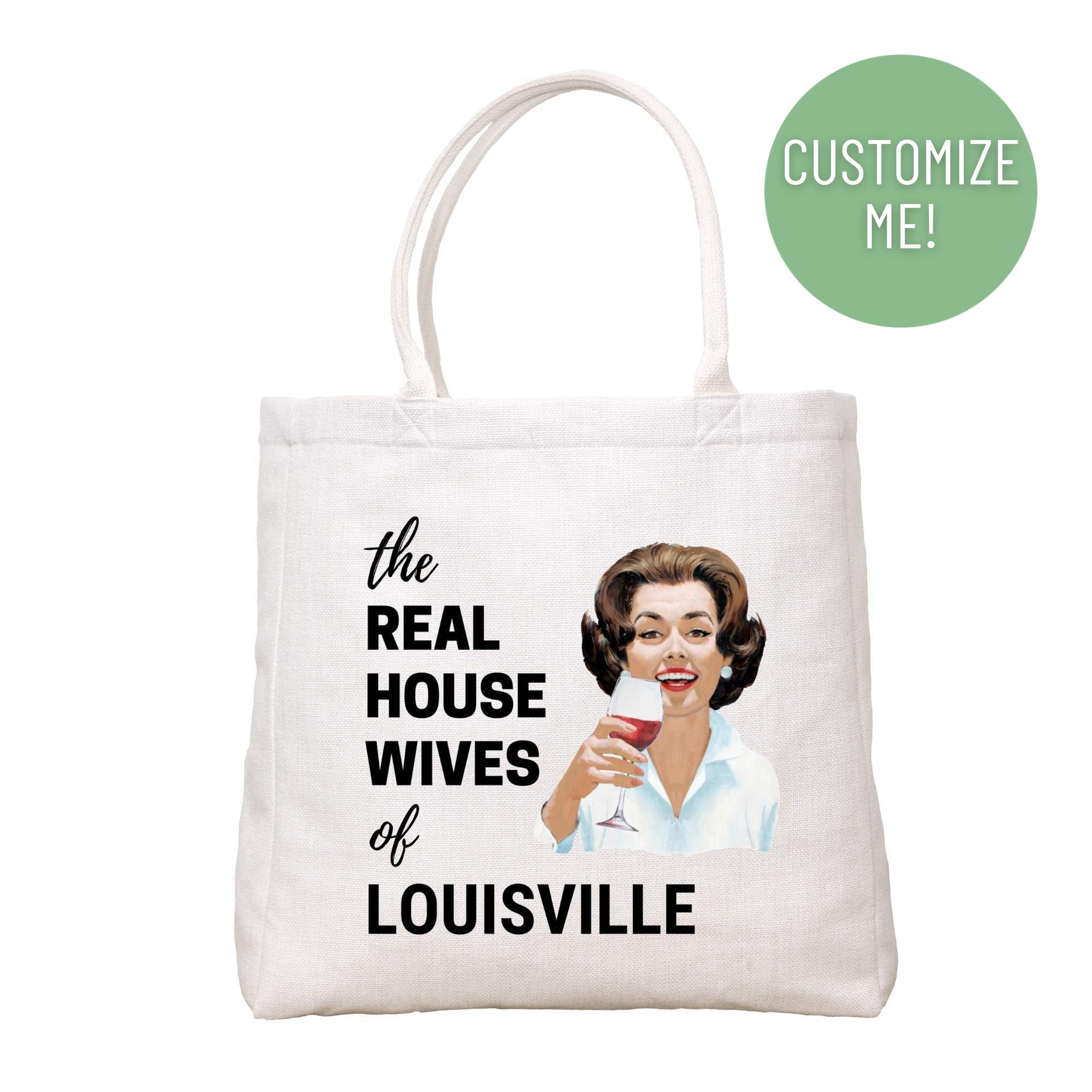 Real Housewives Diva With Wine Tote Bag - Cora & Pate