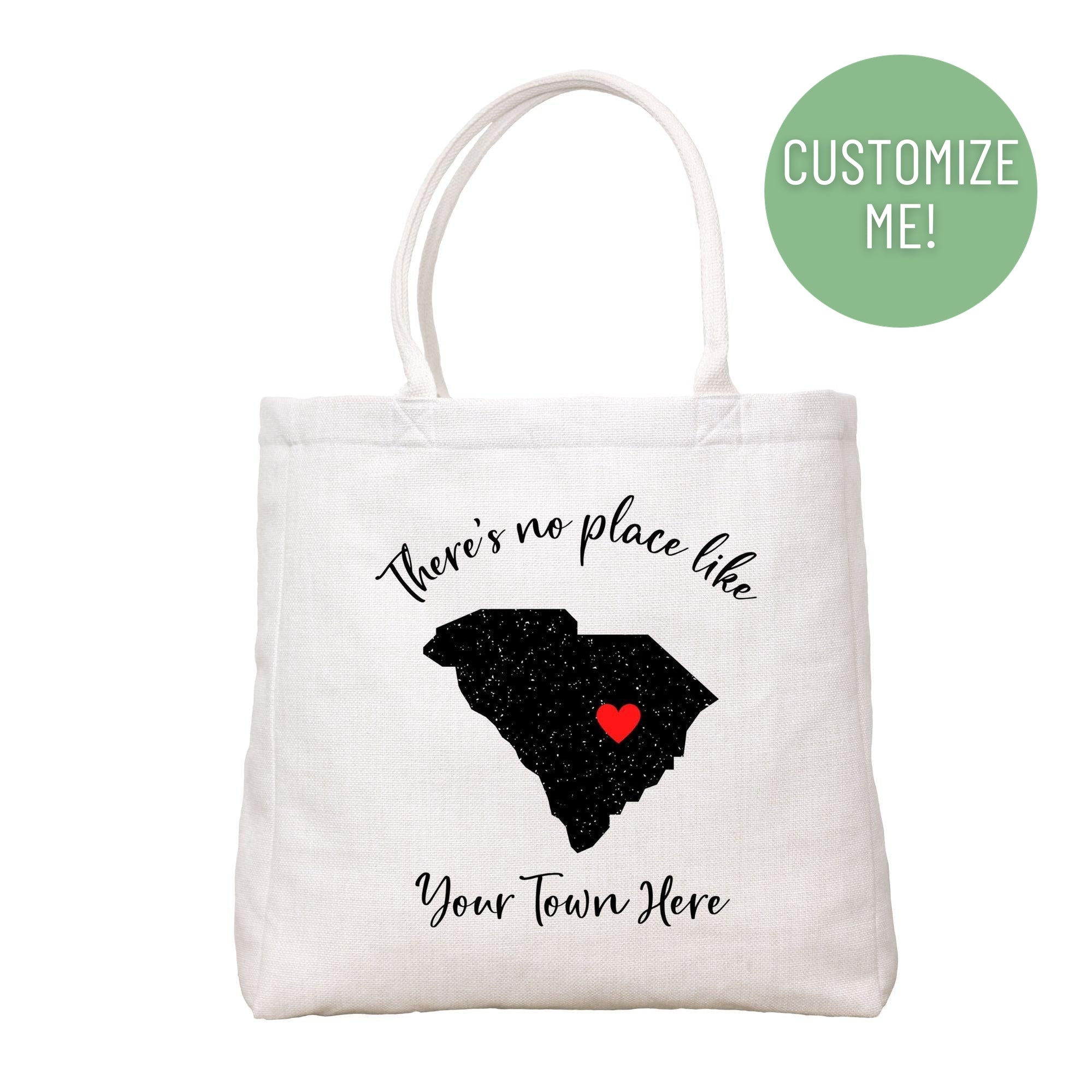 There's No Place Like State Heart Tote Bag